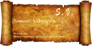 Somosi Viktória névjegykártya